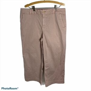 Daily Ritual Pink Cropped Khaki Pants Sz 16 Women